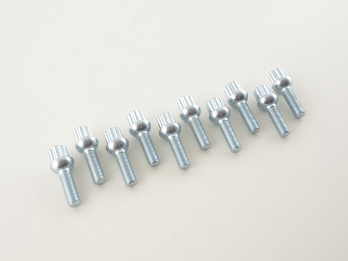 Radschrauben Set (10 Stk.) Schaftlänge 35mm Kugelbund silber M12x1,5 Radschrauben Set (10 Stk.) Schaftlänge 35mm Kugelbund silber M12x1,5